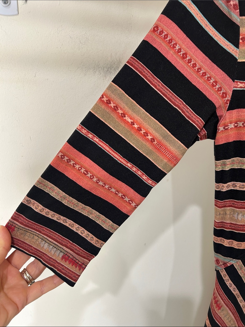 PERUVIAN CONNECTION Monserrato Colorful Maxi Stretch Jersey Size XS - Picture 5 of 16